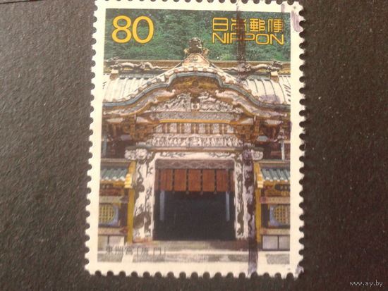 Япония 2001 памятник архитектуры, марка из блока
