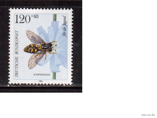 Германия(ФРГ)-1984,(Мих.1205), ** , Фауна, Насекомые, Пчелы