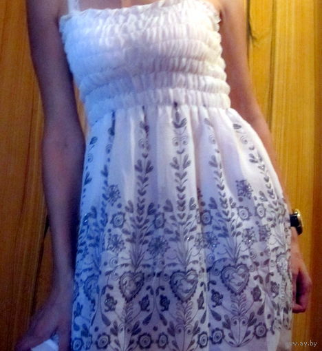 Стильное 2-х слойное платье
