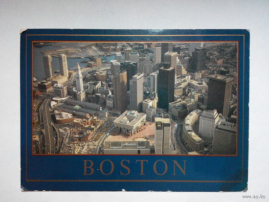 Открытка США. Бостон. Виды городов. Америка. 1988 год. Чистая #0087-V1P44