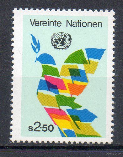 Стандартная марка ООН (Вена) 1980 год серия из 1 марки