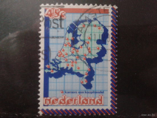 Нидерланды 1979 Карта страны