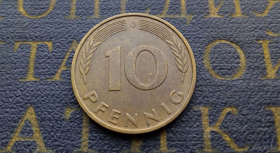 10 пфеннигов 1989 (G) Германия ФРГ #04