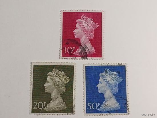 Великобритания 1970. Королева Елизавета II. Полная серия