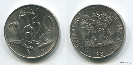 Южная Африка. 50 центов (1987, XF)