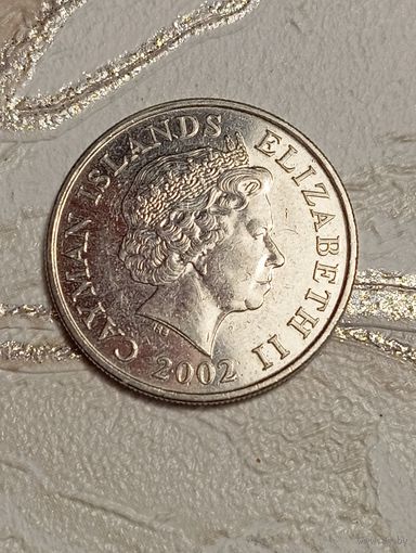Каймановы острова 25 центов 2002 года .