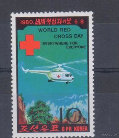 [1082] Корея КНДР 1980. Авиация.Вертолет.