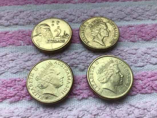 Австралия 2 доллара, 1988, 2011, 2012, 2013, 2014, 2016годы.