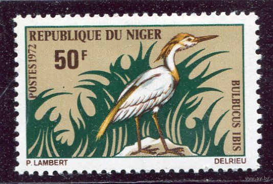 Нигер. Птицы. Египетская цапля, вып 1972