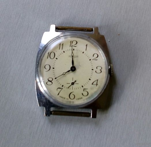 Часы наручные мужские "POBEDA" 2602, SU, 17 камней, 70- е годы, СССР
