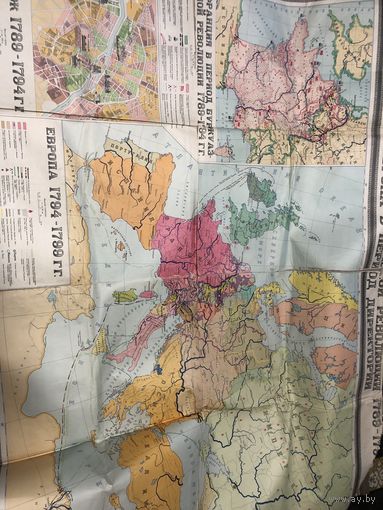 Географические карта 1958 франция
