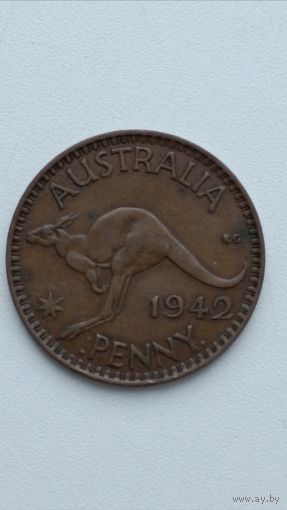 Австралия.1 пенни 1942 года.