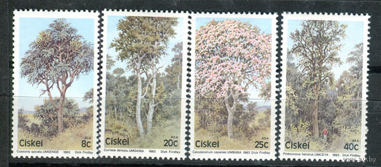 Сискей - 1983г. - Деревья - полная серия, MNH [Mi 34-37] - 4 марки