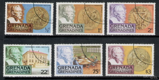 Гренада и Гренадины /1978/ Нобелевские Медали / Michel #GD-GR 260-265 / ПОЛНАЯ Серия 6 Марок