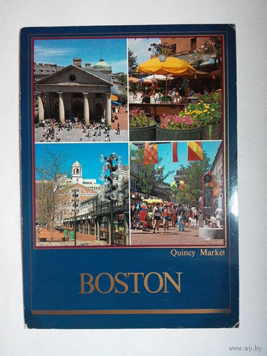 Открытка США. Бостон. Виды городов. Америка. 1988 год. Чистая #0088-V1P44