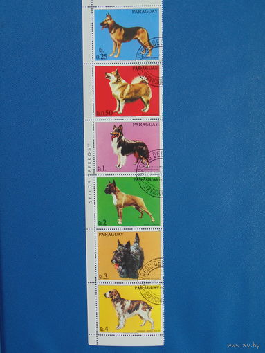 Парагвай 1986г. Собаки.