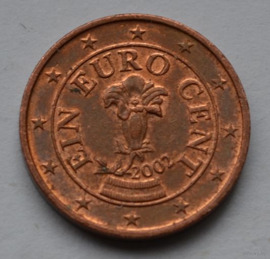 Австрия, 1 евроцент 2002 г.