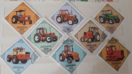 Тракторы Монголия 1982 - техника транспорт ромбы