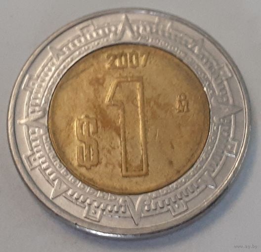 Мексика 1 песо, 2007 (6-20)