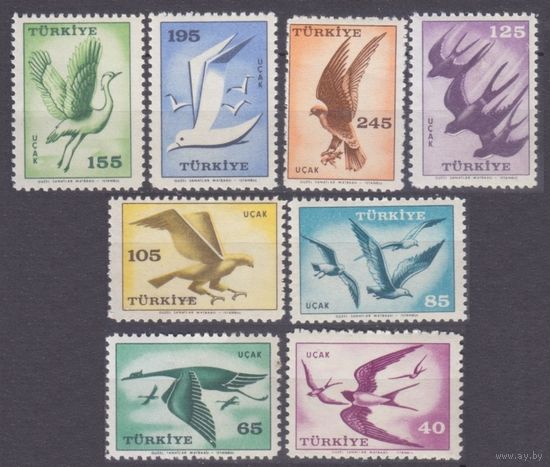 1959 Турция 1660-1667 Птицы 12,00 евро