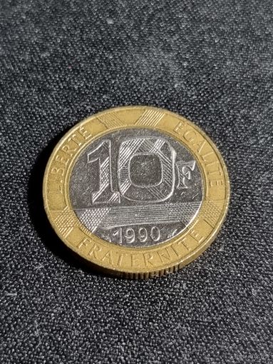 ФРАНЦИЯ 10 франков 1990