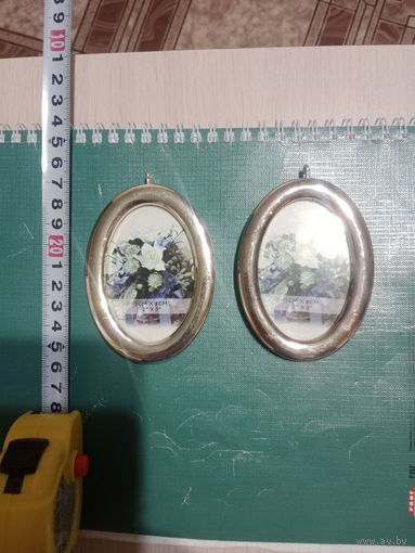Медальоны со стеклом под фото