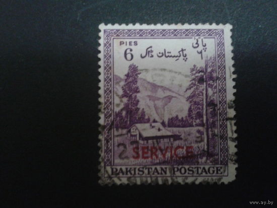 Пакистан 1954 7-я годовщина независимости, надпечатка