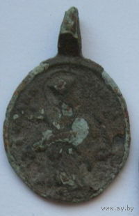 Старый Католический медальон 2,4 см лот лот 2