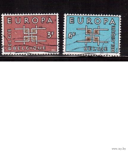 Бельгия-1963(Мих.1320-1321) , гаш. , ЕВРОПА