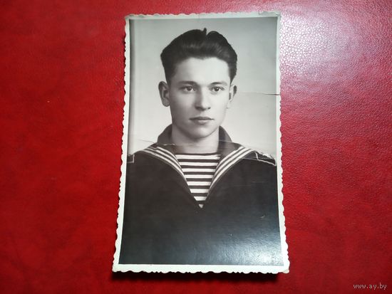 Фотография курсанта военно-морского училища СССР. Ленинград 1954 год
