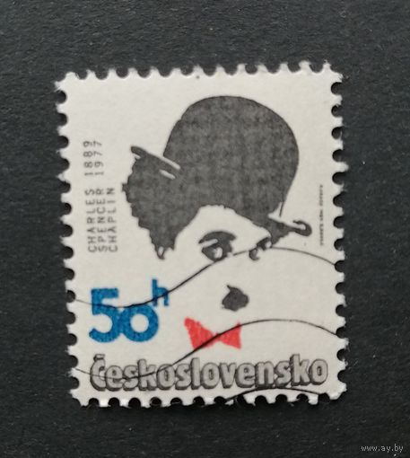 Чехословакия 1989 Юбилейные личности. 100-летие со дня рождения Чарли Чаплина   Mi:CS 2991