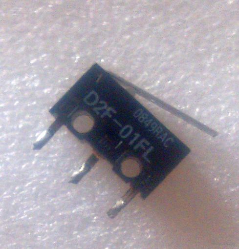 Микропереключатель omron D2F-01FL с рычагом, SPDT, 0,1A/30VDC 0.74 N (75 gf)