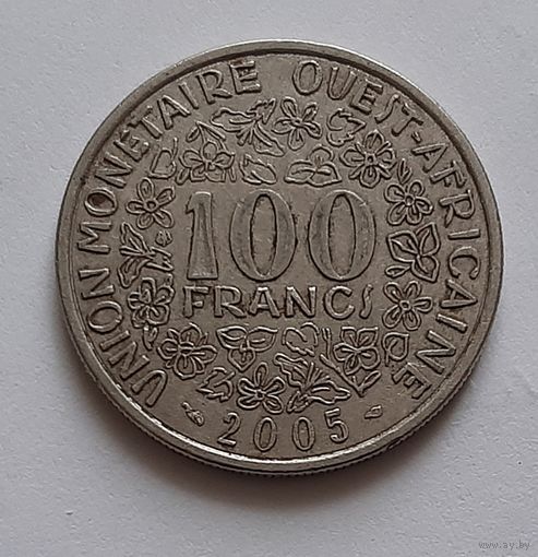 100 франков 2005 г. Западная Африка