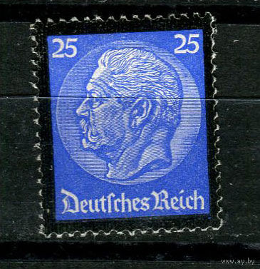 Третий Рейх - 1934 - Пауль фон Гинденбург 25Pf - [Mi.553] - 1 марка. MNH.  (Лот 23AK)