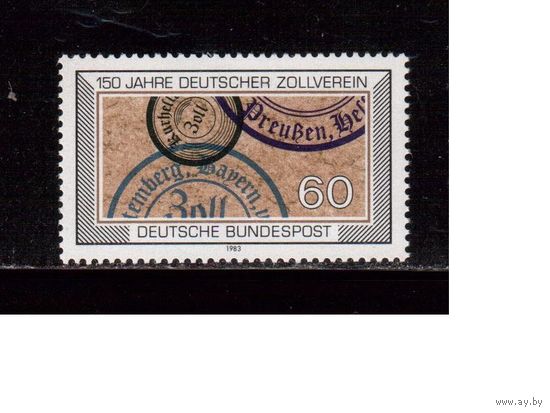 Германия(ФРГ)-1983,(Мих.1195), ** , Таможня