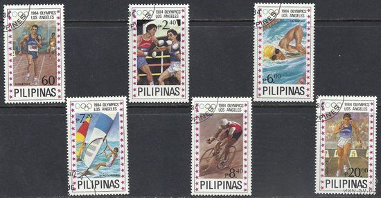 Филиппины 1984 Mi 1594-1605 Олимпийские игры Лос-Анджелес Паруса ГАШ