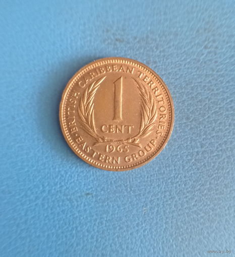 Британские Восточно-карибские территории Восточные Карибы 1 цент 1965 год состояние