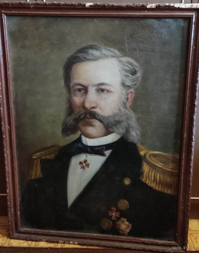Портрет русского адмирала, изобретателя Александра Федоровича  Можайского.