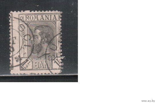 Румыния-1893, (Мих.100)  гаш. , Стандарт, Король Карл I, с ВЗ , смещение рис.
