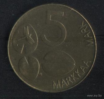 Финляндия 5 марок 1994 г. Состояние!!!