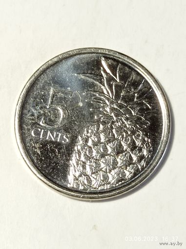 Багамы 5 центов 2015 года .