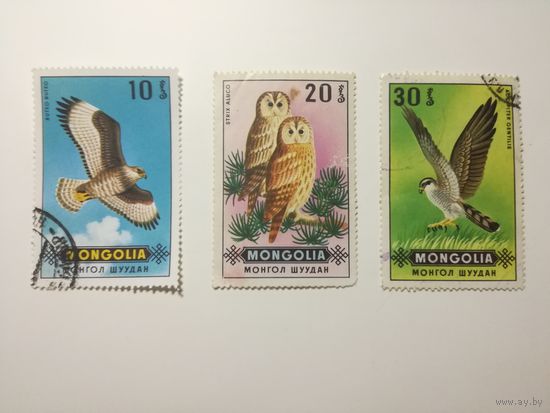 Монголия 1970. Птицы
