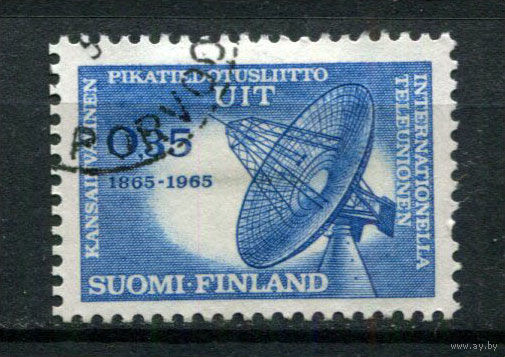 Финляндия - 1965 - 100-летие Международного союза электросвязи - [Mi. 605] - полная серия - 1 марка. Гашеная.  (Лот 180AN)