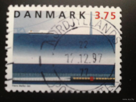 Дания 1997 подводный туннель, поезд