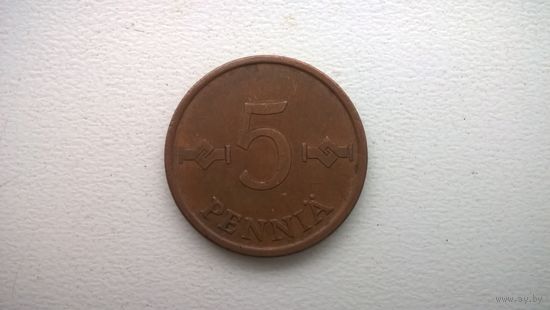 Финляндия 5 пенни, 1963г. (D-84)