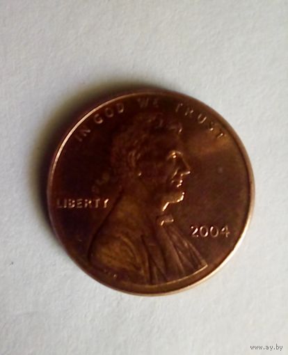 1 цент США 2004 г