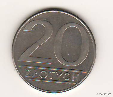Польша, 20 zlotych, 1990