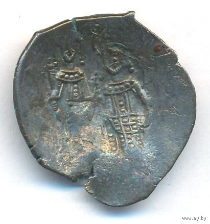 Византийская империя Аспрон Трахис (Скифата = чашечка) IX-XI век биллон