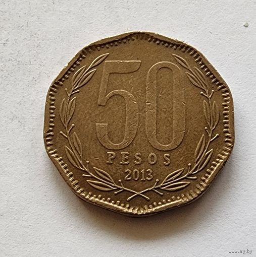 Чили 50 песо, 2013