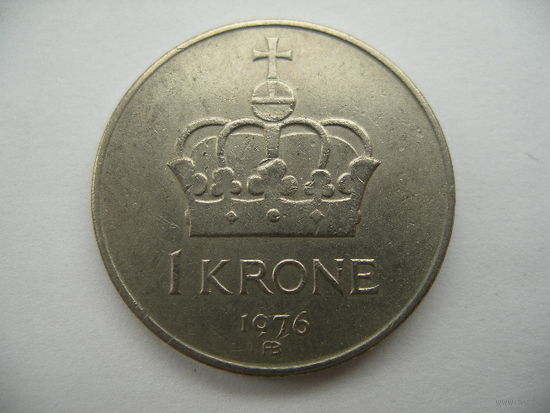 1 крона 1976 Норвегия